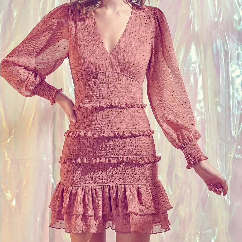 NWOT Swiss Dot Mini Dress